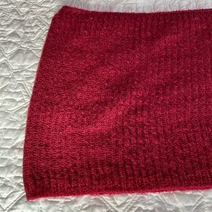 Nordstrom BP Red knit infinity scarf